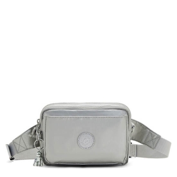 Kipling Abanu Multi Metallic Convertible Crossbody Bags Light Grey | US28OZEQJ