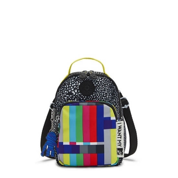 Kipling Alber MTV 3-in-1 Convertible Mini Bag Backpacks Multicolor | US37VHUGK