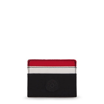 Kipling Cardy Card Holder Pouches Black Red | US07OXDMY