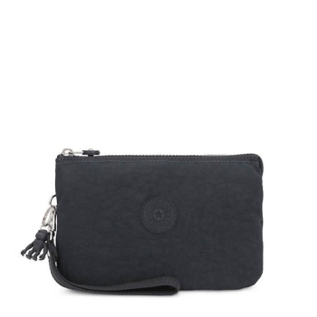 Kipling Creativity Extra Large Wristlet Pouches Navy | US57NGZWJ