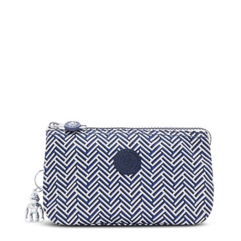 Kipling Creativity Large Printed Pouches Silver | US25BWOCN