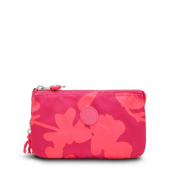 Kipling Creativity Large Printed Pouches Pink | US76XKZUA