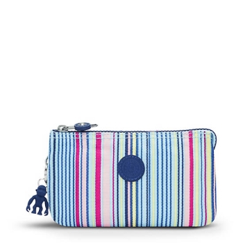 Kipling Creativity Large Printed Pouches Blue White | US85PBXKO