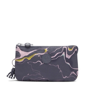 Kipling Creativity Large Printed Pouches Grey | US92CIQOU