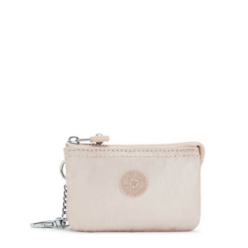 Kipling Creativity Mini Metallic Pouches White | US12QPLVO