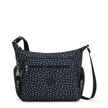 Kipling Gabbie Printed Crossbody Bags Black | US86REBTM