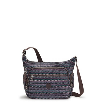 Kipling Gabbie Printed Crossbody Bags Taupe | US86XYZCV