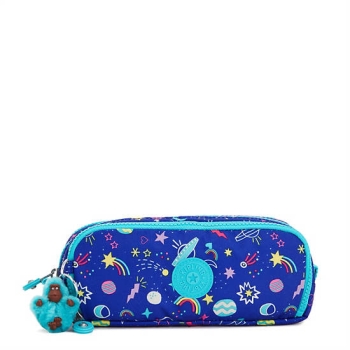 Kipling Gitroy Printed Pencil Case Pouches Purple | US74GIXBJ