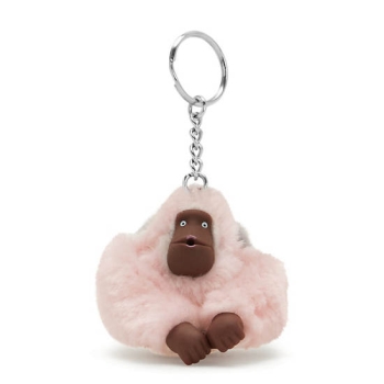 Kipling Mom And Baby Classic Monkey Keychains Pink | US43BXLGH