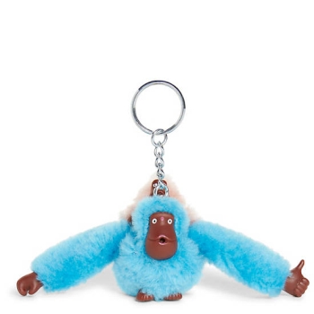 Kipling Mom And Baby Fashion Sven Monkey Keychains Blue | US85OEJPS