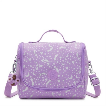 Kipling New Kichirou Printed Lunch Bag Purple | US35USVWL