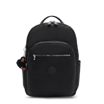 Kipling Seoul Extra Large Classic 17" Laptop Backpacks Black | US64SWLNR