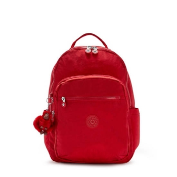 Kipling Seoul Large 15" Laptop Backpacks Red | US04MHNRE