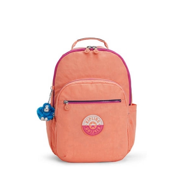 Kipling Seoul Large 15" Laptop Backpacks Orange | US60SDWUF