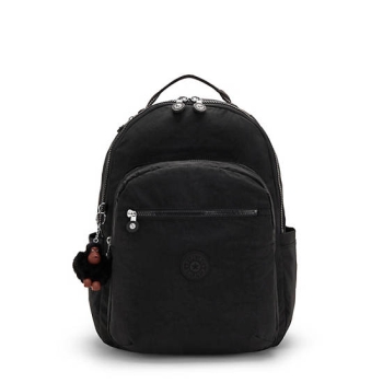 Kipling Seoul Large Classic 15" Laptop Backpacks Black | US09TVURD
