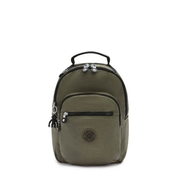 Kipling Seoul Small Classic Tablet Backpacks Green | US24IEBOY
