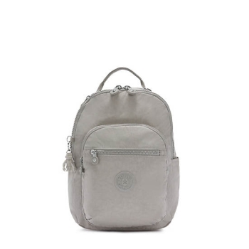 Kipling Seoul Small Tablet Laptop Backpacks Grey | US98PCTNM