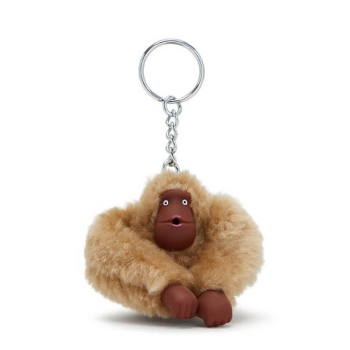 Kipling Sven Small Monkey Keychains Beige | US05HWXIL