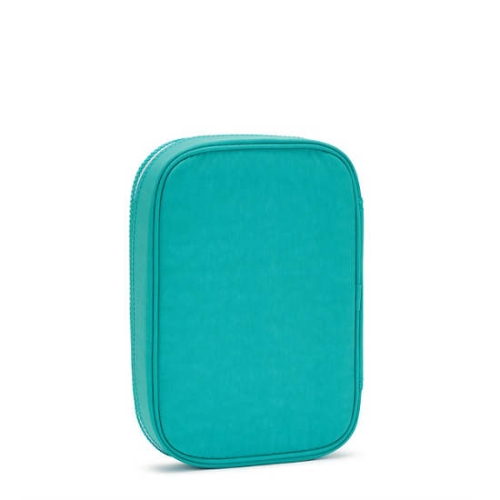 Kipling 100 Pens Fashion Pencil Case Turquoise | US70CJHIR