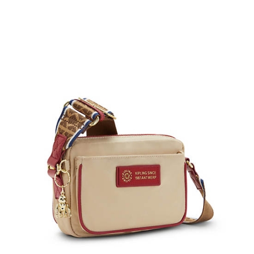 Kipling Abanu Crossbody Bags Beige | US63MGEUZ