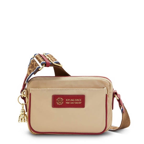 Kipling Abanu Crossbody Bags Beige | US63MGEUZ