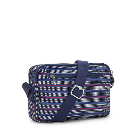 Kipling Abanu Medium Printed Crossbody Bags Blue | US72VADJB