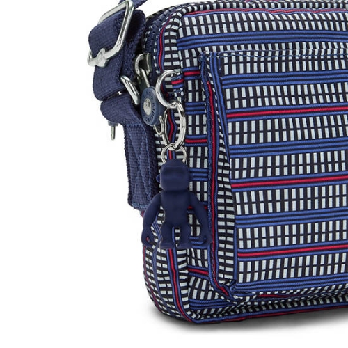 Kipling Abanu Medium Printed Crossbody Bags Blue | US72VADJB