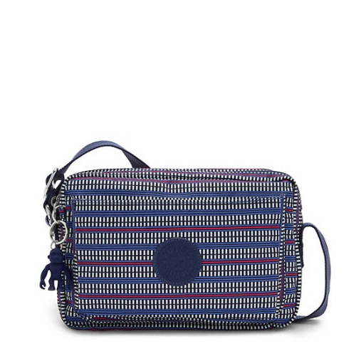 Kipling Abanu Medium Printed Crossbody Bags Blue | US72VADJB