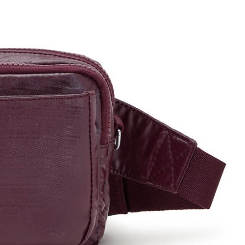 Kipling Abanu Multi Metallic Convertible Crossbody Bags Burgundy | US48YCBND