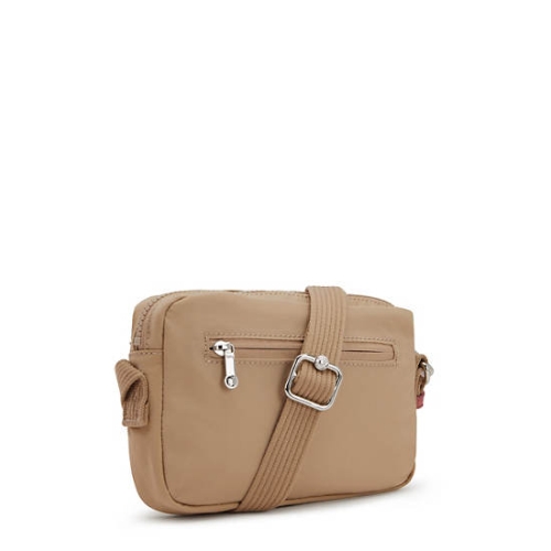 Kipling Abanu Slim Crossbody Bags Beige | US35FYGMI