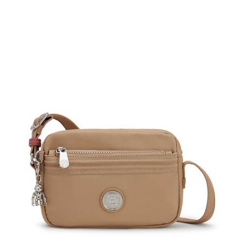 Kipling Abanu Slim Crossbody Bags Beige | US35FYGMI