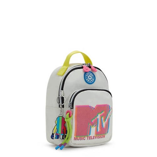 Kipling Alber MTV 3-in-1 Convertible Mini Bag Backpacks Grey Pink | US69LFUSM