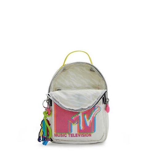 Kipling Alber MTV 3-in-1 Convertible Mini Bag Backpacks Grey Pink | US69LFUSM