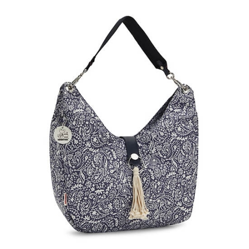 Kipling Aleksy Medium Woodstock Shoulder Bags Blue | US90OKDUP