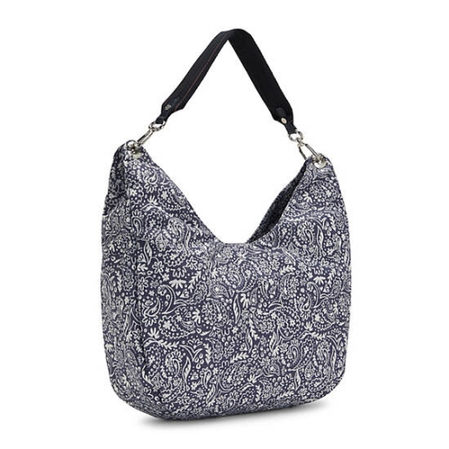 Kipling Aleksy Medium Woodstock Shoulder Bags Blue | US90OKDUP