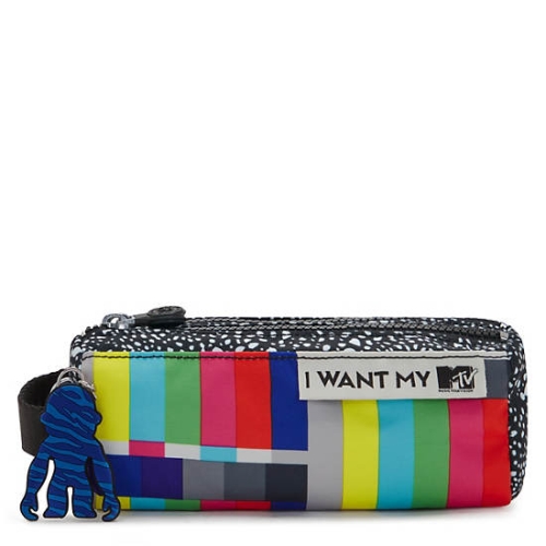 Kipling Allie MTV Pencil Case Pouches Multicolor | US02OSHDR