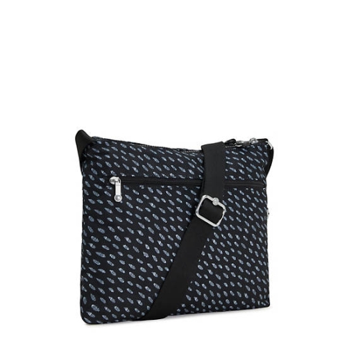 Kipling Alvar Printed Crossbody Bags Black White | US13YIJRK