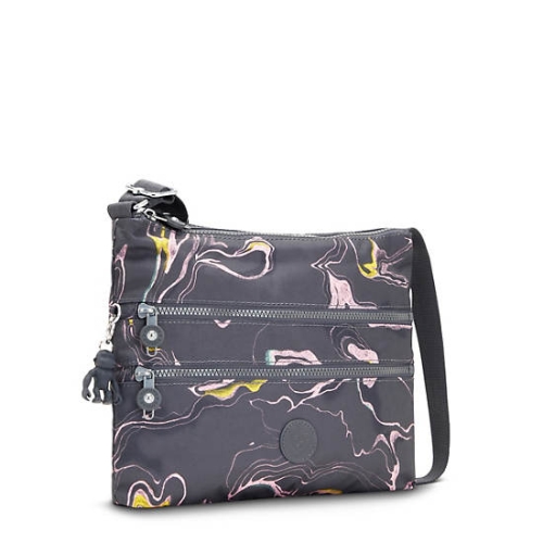 Kipling Alvar Printed Crossbody Bags Grey | US32AONQL