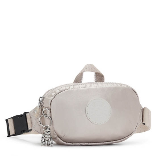 Kipling Alys Metallic Waist Bags Beige | US35HMUNA