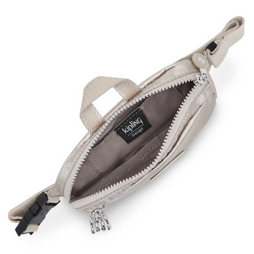 Kipling Alys Metallic Waist Bags Beige | US35HMUNA