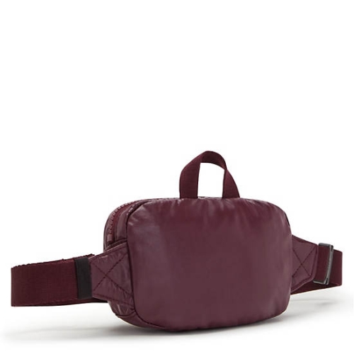 Kipling Alys Metallic Waist Bags Burgundy | US57RIMJT