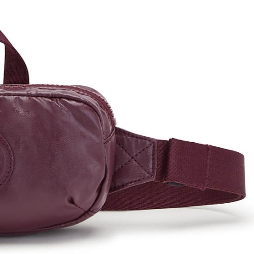 Kipling Alys Metallic Waist Bags Burgundy | US57RIMJT