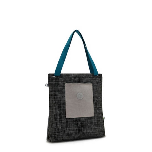 Kipling Annas Tote Bags Black Grey | US45IYJEU