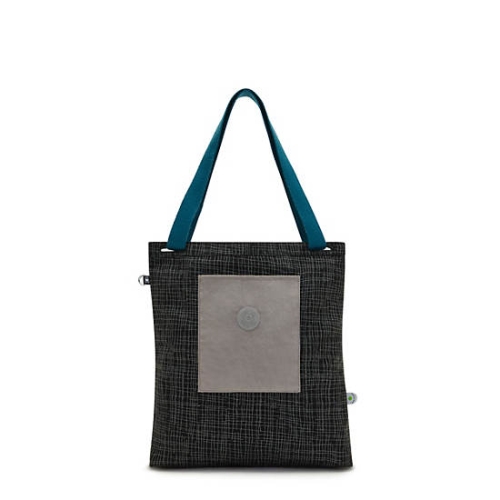 Kipling Annas Tote Bags Black Grey | US45IYJEU