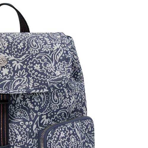 Kipling Anto Woodstock Backpacks White Blue | US96FGOQS