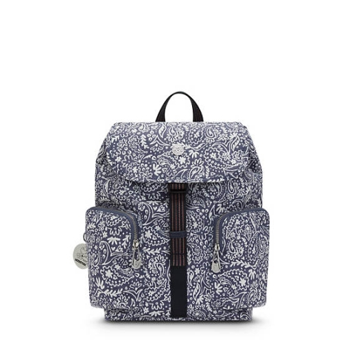 Kipling Anto Woodstock Backpacks White Blue | US96FGOQS