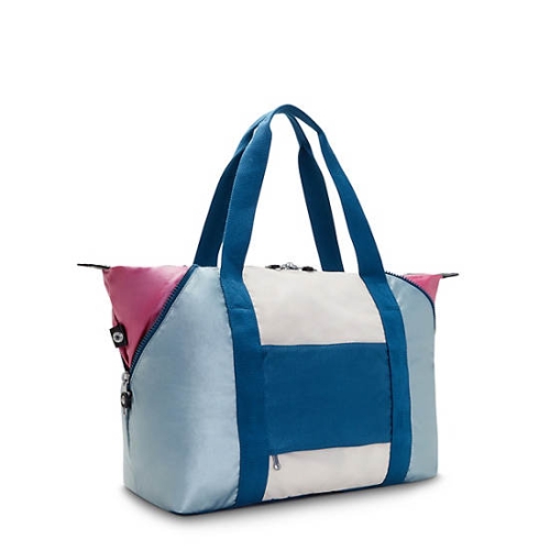 Kipling Art Medium ART Medium Tote Bags Turquoise Grey | US57CAFXB