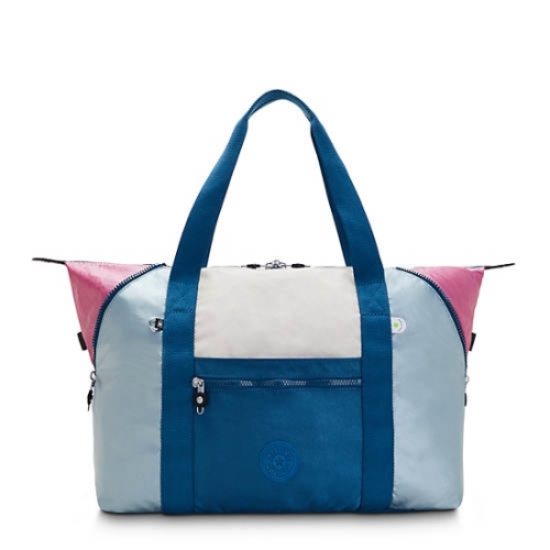 Kipling Art Medium ART Medium Tote Bags Turquoise Grey | US57CAFXB