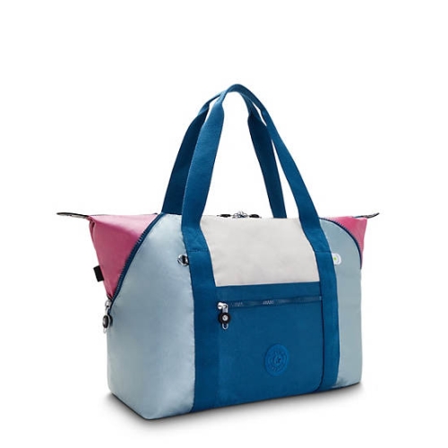 Kipling Art Medium ART Medium Tote Bags Turquoise Grey | US74SHXGC