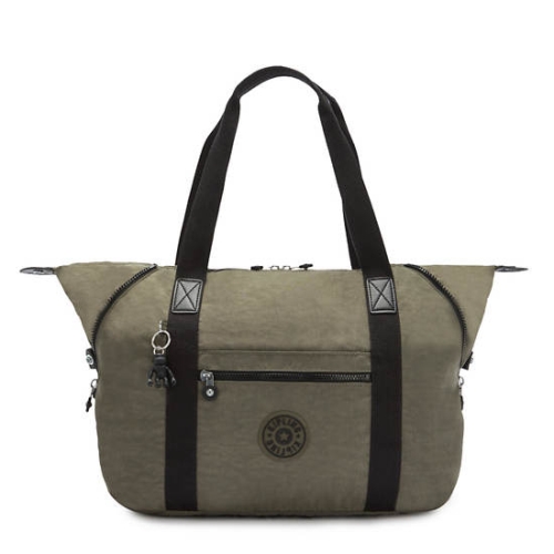 Kipling Art Medium Iconic Tote Bags Green | US62WCFMH